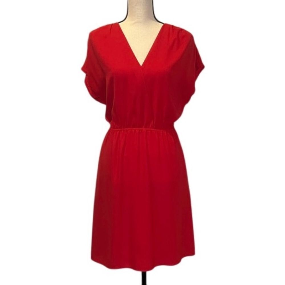 Halogen V-neck Cap Sleeve Pullover Dress